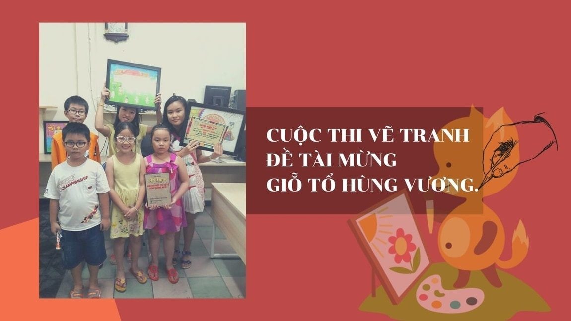 Cuộc thi vẽ tranh đề tài Giỗ Tổ Hùng Vương