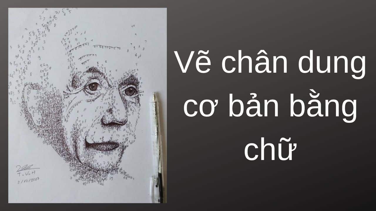 Vẽ chân dung cơ bản bằng chữ