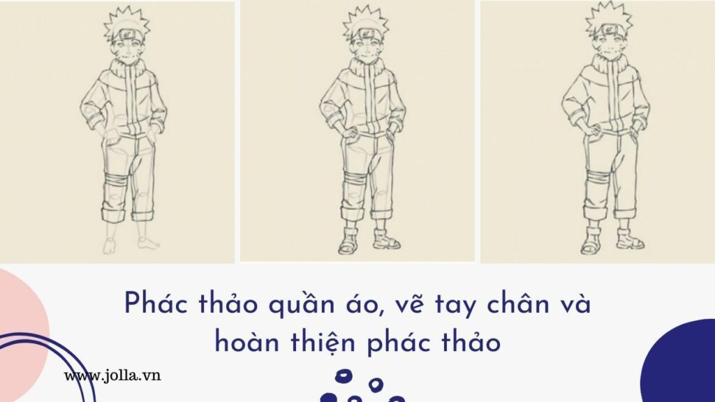 Phác thảo quần áo và tay chân