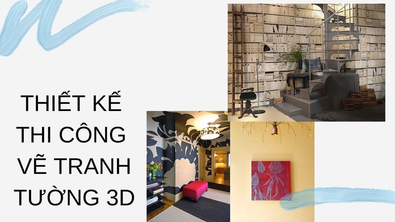 Thiết kế thi công  vẽ tranh tường 3D (nguồn internet)