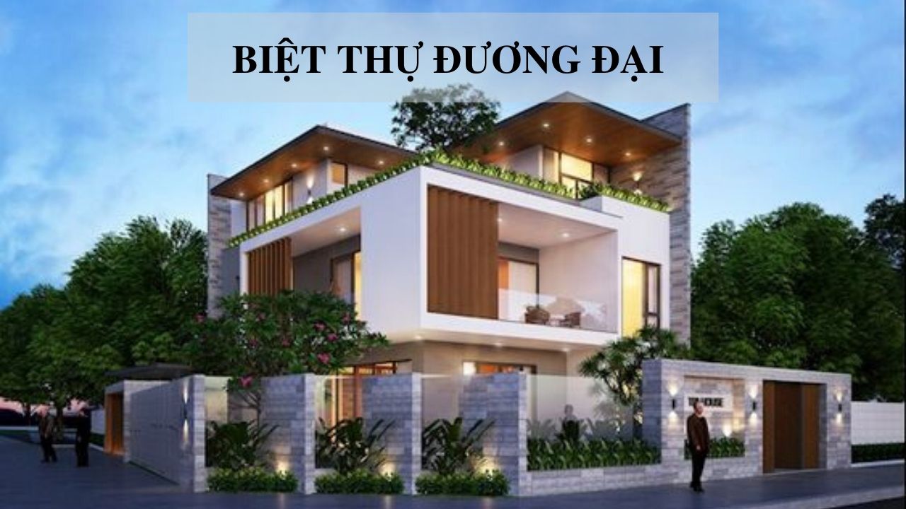 Phong cách thiết kế biệt thự đương đại