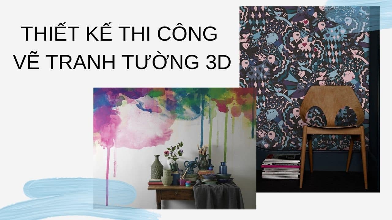 Thiết kế thi công  vẽ tranh tường 3D (nguồn internet)