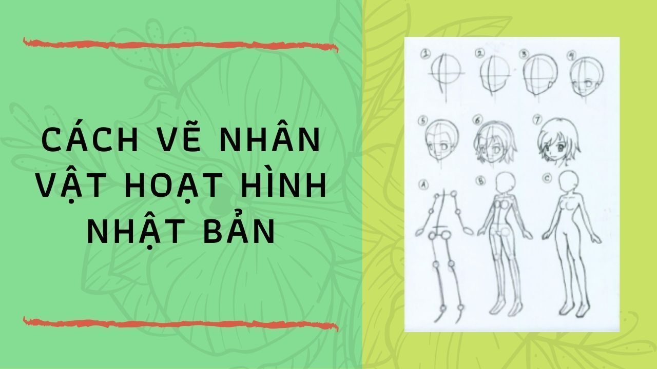 Cách vẽ nhân vật hoạt hình Nhật Bản