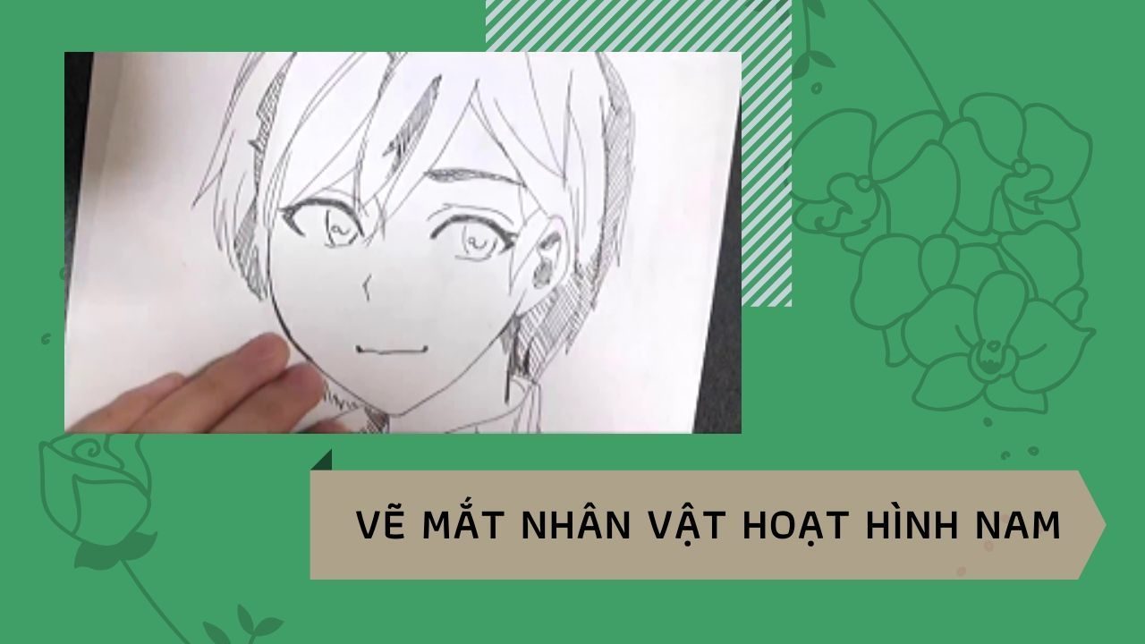 Vẽ mắt nhân vật hoạt hình nam