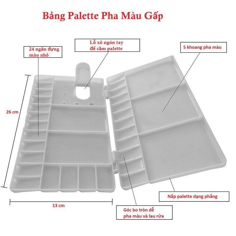 Bảng Palette pha màu